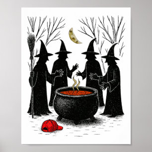 Gruselige Hexe Halloween Anti Trump Feministin Fra Poster
