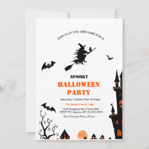 Gruselige Hexen-Erwachsenen-Halloween-Party Einladung