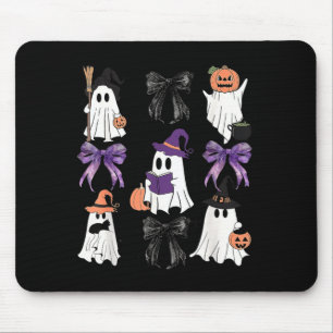 Gruselige Hexen-Geist-Kürbis-Schwarze-Katze Mousepad