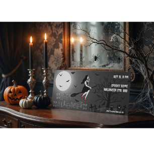 Gruselige Hexen-Halloween-Party-Einladung Einladung