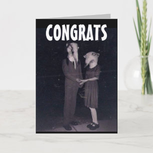GRUSELIGE HOCHZEITSKARTENGRATULATION KARTE