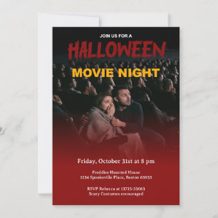 Gruselige Horrornacht-Halloween-Einladung Einladung