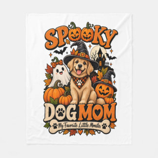 Gruselige Hunde-Mama Halloween Süßer Skelett-Hunde Fleecedecke