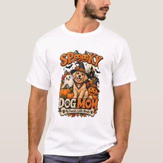 Gruselige Hunde-Mama Halloween Süßer Skelett-Hunde T-Shirt