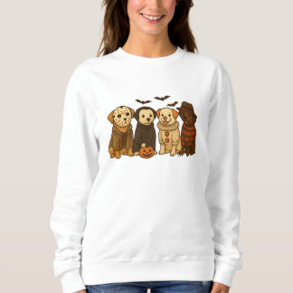 Gruselige Hundestaffel – Süßes Halloween-Welpen-De Sweatshirt