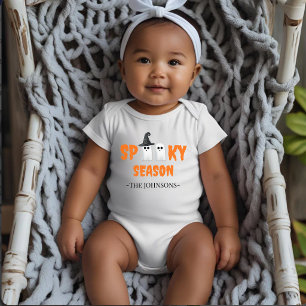 Gruselige Jahreszeit – Erstes Halloween-Outfit Baby Strampler