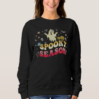 Gruselige Jahreszeit, Geist-Kürbis-Fledermaus Sweatshirt