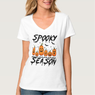 Gruselige Jahreszeit Kürbisse Halloween T-Shirt