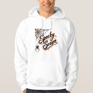 Gruselige Jahreszeit Spinnennetz-Ecke Halloween T- Hoodie