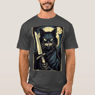 gruselige Katze T-Shirt