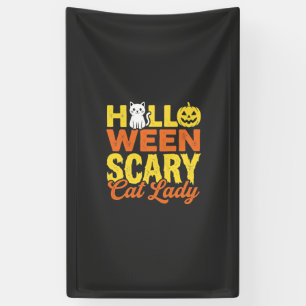 Gruselige Katzenlady Halloween-Design_1 Banner