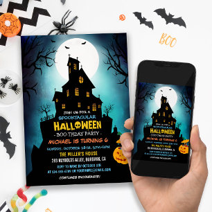 GRUSELIGE Kostüm Kinder Halloween Geburtstagsfeier Einladung
