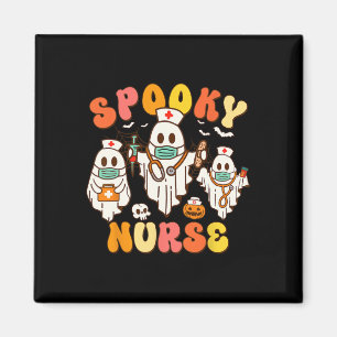 Gruselige Krankenschwester Groovy Halloween Geist Magnet