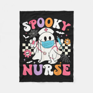 Gruselige Krankenschwester Halloween Geist Cute Gr Fleecedecke