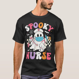 Gruselige Krankenschwester Halloween Geist Cute Gr T-Shirt