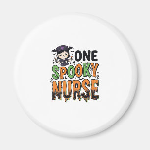 Gruselige Krankenschwester Halloween Vintage Gravu Magnet