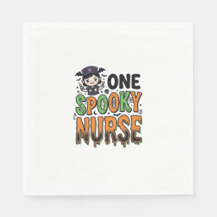 Gruselige Krankenschwester Halloween Vintage Gravu Serviette