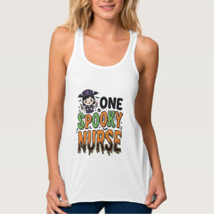 Gruselige Krankenschwester Halloween Vintage Gravu Tank Top