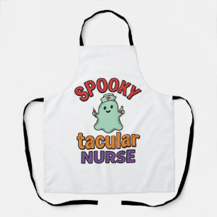 Gruselige Krankenschwester Halloween Vintage Vecto Schürze