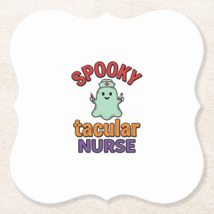 Gruselige Krankenschwester Halloween Vintage Vecto Untersetzer