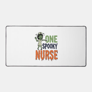 Gruselige Krankenschwester Halloween Vintage Vekto Schreibtischunterlage