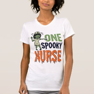 Gruselige Krankenschwester Halloween Vintage Vekto T-Shirt