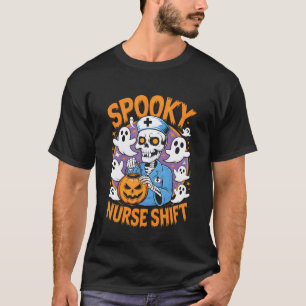 Gruselige Krankenschwester Schicht Krankenschweste T-Shirt