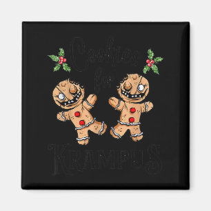 Gruselige Lebkuchen für Krampus Weihnachten Goth H Magnet