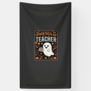 Gruselige Lehrer Halloween-Geist Design_1 Banner