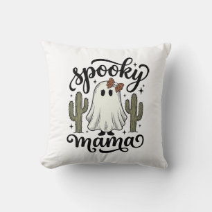 Gruselige Mama Ghost Cactus Vintage Halloween-Shir Kissen