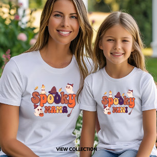 Gruselige Mama Halloween Mommy und ich passende T-Shirt