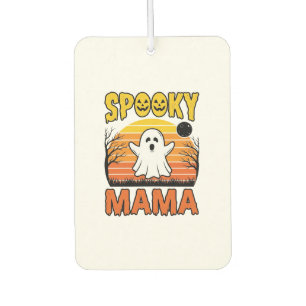 Gruselige Mama Vintage Geist Halloween-Shirt-Desig Autolufterfrischer
