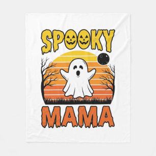 Gruselige Mama Vintage Geist Halloween-Shirt-Desig Fleecedecke