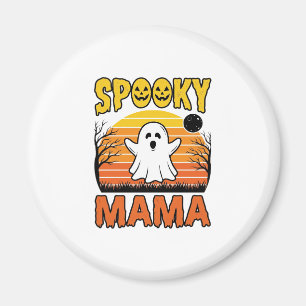 Gruselige Mama Vintage Geist Halloween-Shirt-Desig Magnet