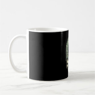 Gruselige Mansion-Touren Vintage-Halloween-Vektor Kaffeetasse