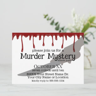 Gruselige Mörder-Mystery-Abendparty Einladung