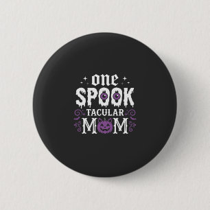 Gruselige Mutter Halloween Design_1 Button