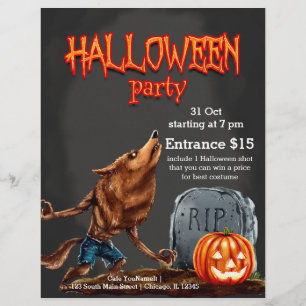 Gruselige Nacht Flyer