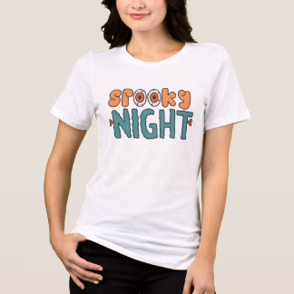 Gruselige Nacht frohes Halloween Tri-Blend Shirt