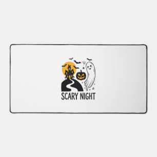 Gruselige Nacht Halloween Spukhaus Geist Design_1 Schreibtischunterlage