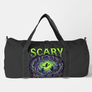 Gruselige Nacht Hexen Fledermaus Höhle Neon Vortex Duffle Bag