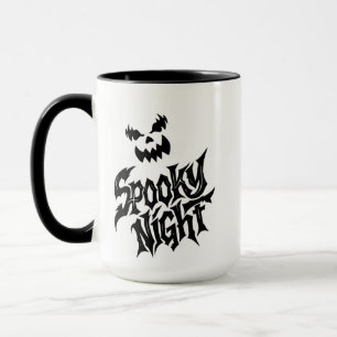 Gruselige Nacht-Kürbisgesicht Tasse