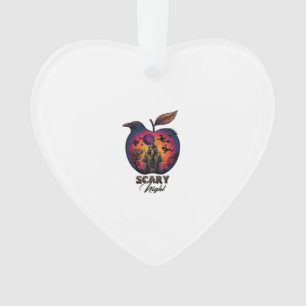 Gruselige Nacht Rabe Apfel Gruselige Verlassene Bu Ornament