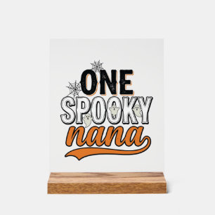 Gruselige Nana Halloween-Geist Vintage-Shirt-Desig Acrylschild