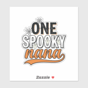 Gruselige Nana Halloween-Geist Vintage-Shirt-Desig Aufkleber