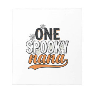 Gruselige Nana Halloween-Geist Vintage-Shirt-Desig Notizblock