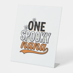 Gruselige Nana Halloween-Geist Vintage-Shirt-Desig Sockelschild