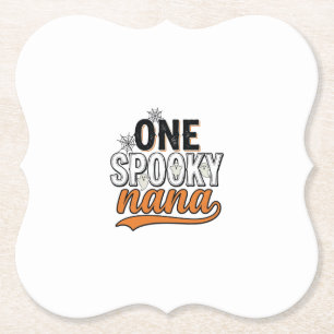 Gruselige Nana Halloween-Geist Vintage-Shirt-Desig Untersetzer