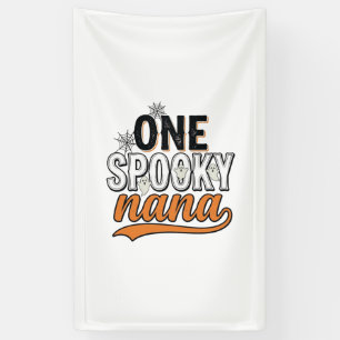 Gruselige Oma Halloween Geist Vintage-Shirt-Design Banner