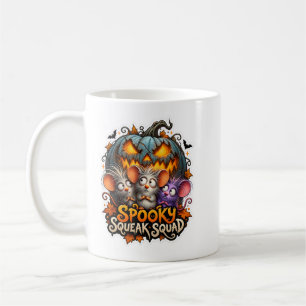 🎃🐭 Gruselige Quietschermann-Halloween-Tasse ☕👻 Kaffeetasse